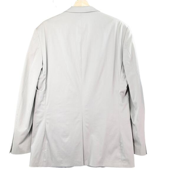 Pronto Uomo Sport Coat Suit Jacket Blazer Italian Smart Silver Platinum XLT - Picture 8 of 15